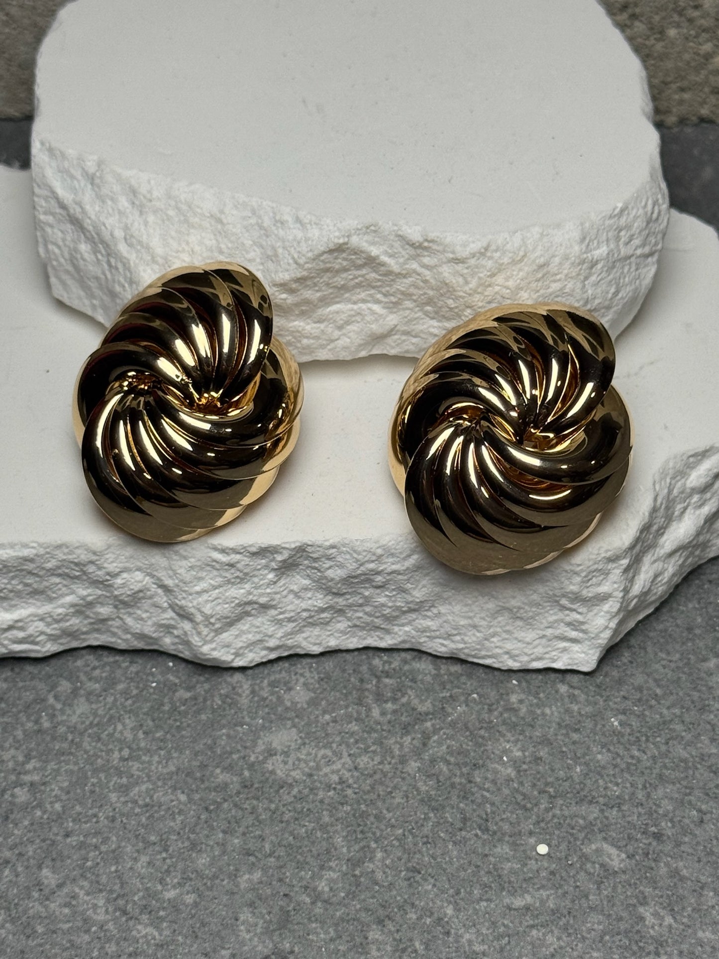 Money Talk Swirl Stud Earrings