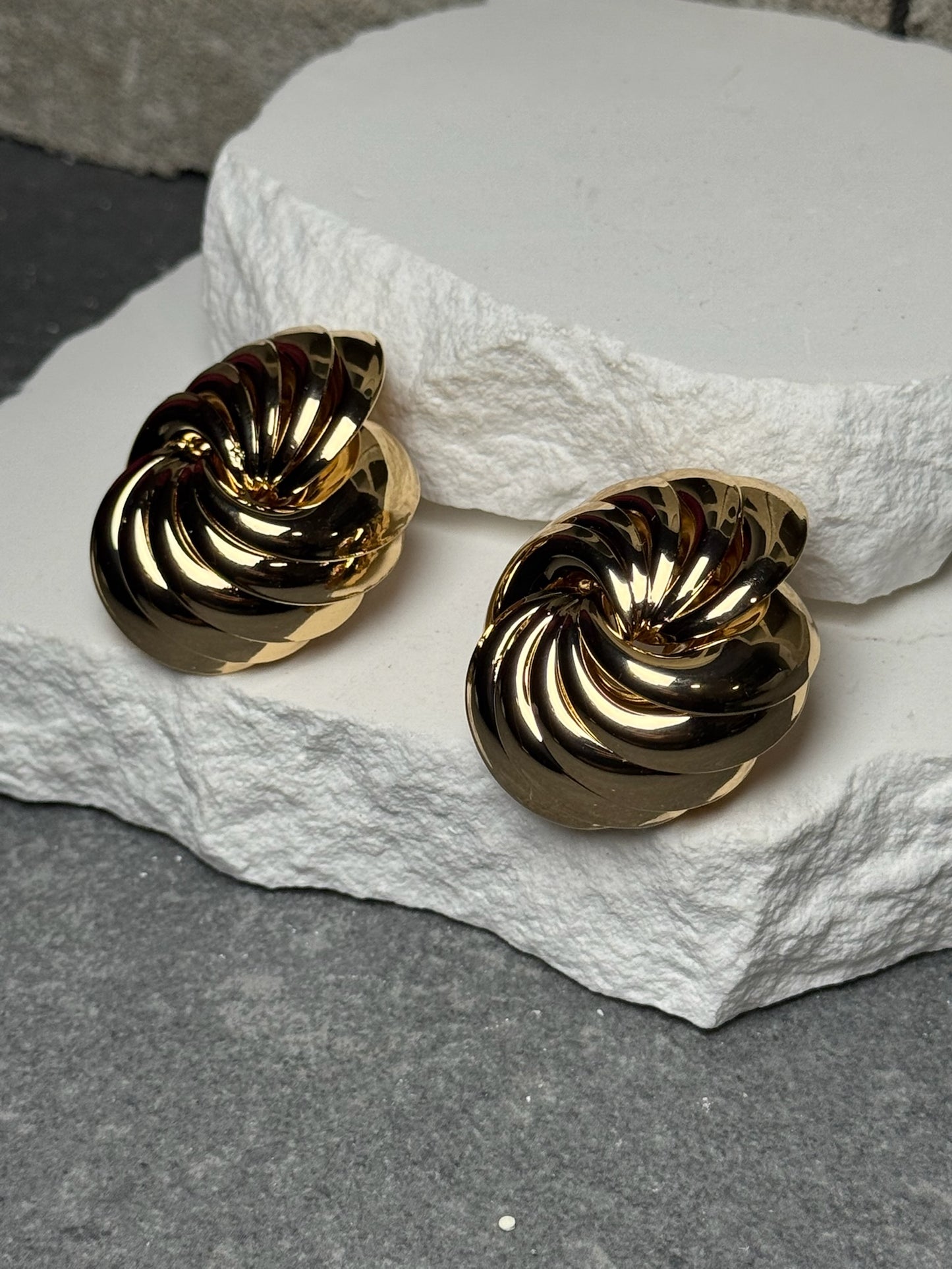 Money Talk Swirl Stud Earrings