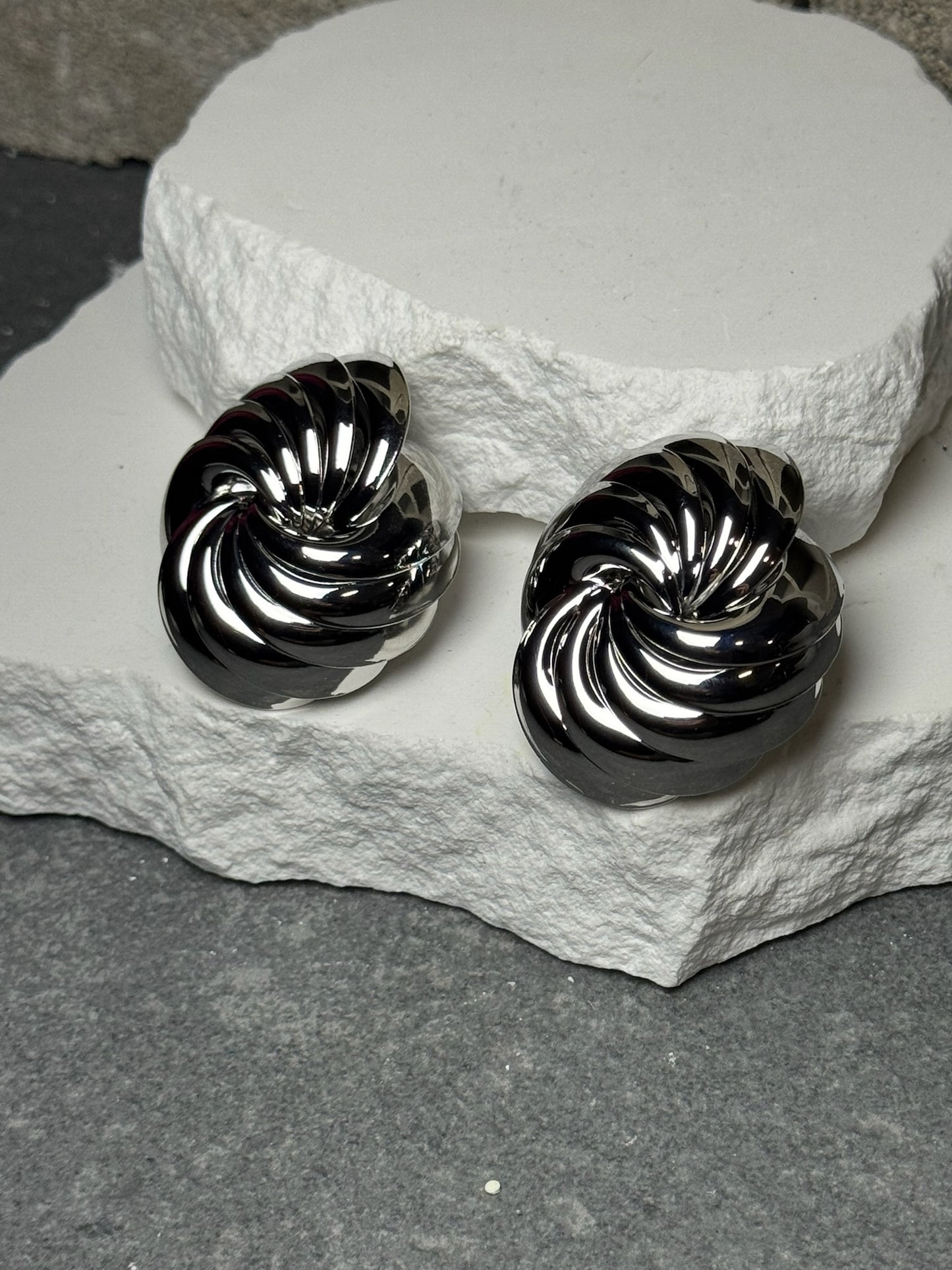 Money Talk Swirl Stud Earrings