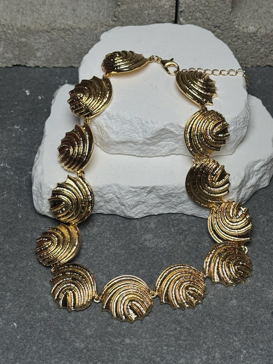 Sea Goddess Statement Necklace 14" w/ Extender