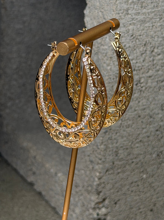 The Vintage Lace Hoops