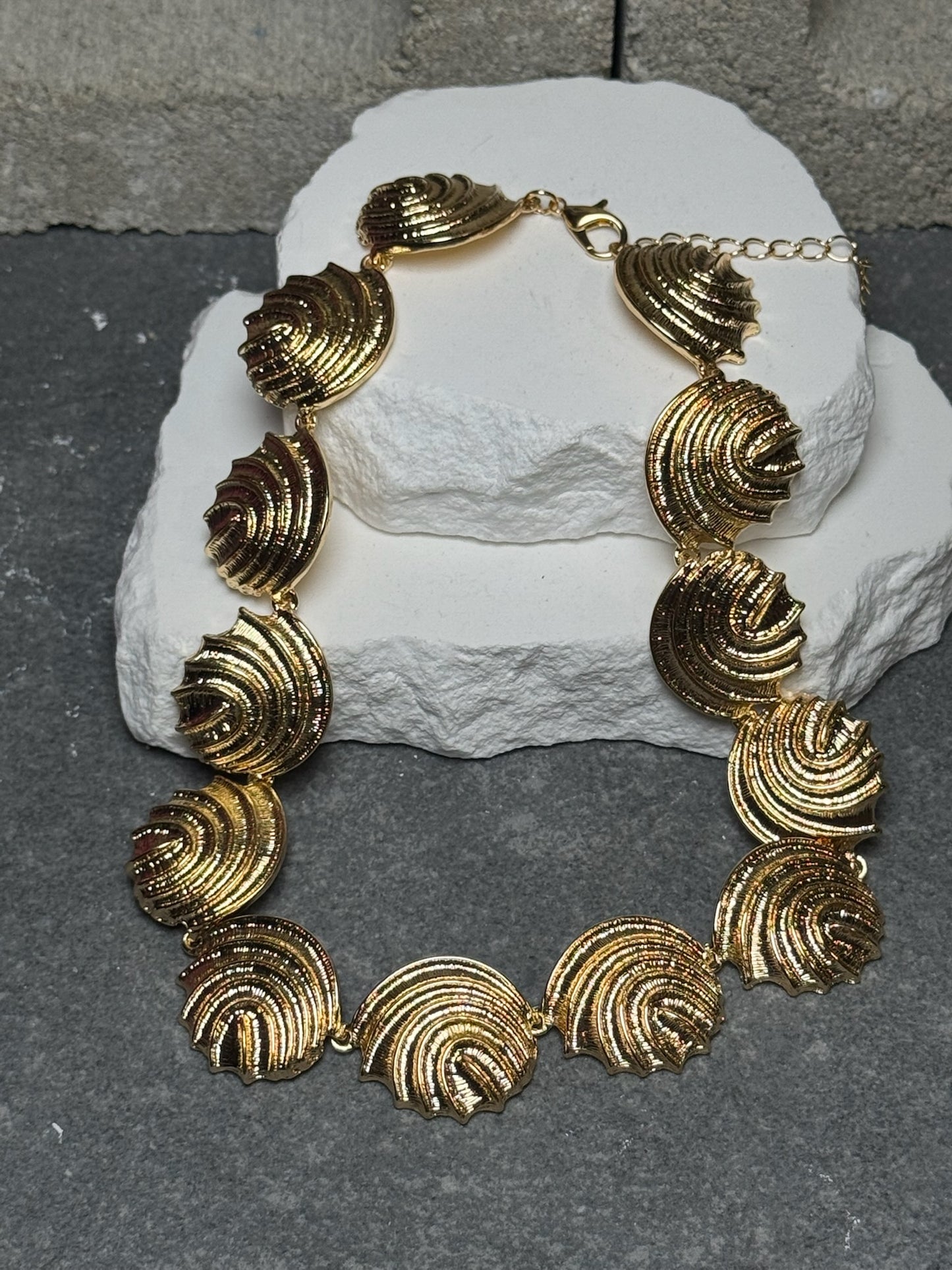 Sea Goddess Statement Necklace 14" w/ Extender