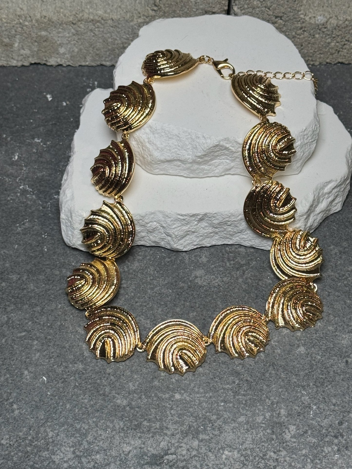 Sea Goddess Statement Necklace 14" w/ Extender