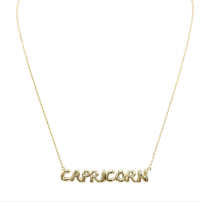 Zodiac Necklace 18k Gold Plated 16" w/ Extender