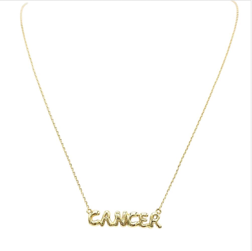 Zodiac Necklace 18k Gold Plated 16" w/ Extender